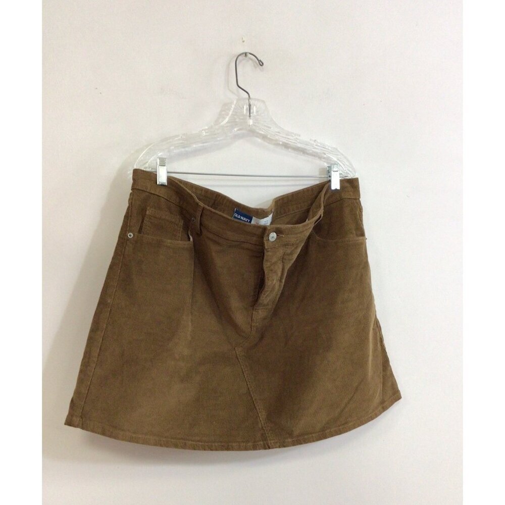 Old Navy Brown Corduroy Mini Skirt Womens 18